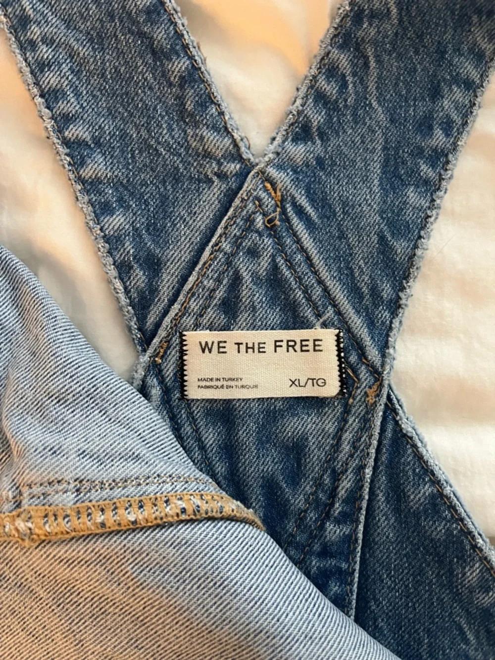 We The Free Good Luck Barrel Overalls size XL in Ultra Light Beam - Picture 8 of 10